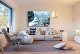 Skyrim Schnee Berge Leinwandbild AK Art Studio Wanddeko Wandbild Kunstdruck XXL