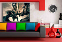 League of Legends Yasuo Riven Leinwand AK ART Kunstdruck Mehrfarbig Wandbild XXL