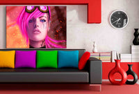 League of Legends VI Piltover Enforcer Leinwandbild AK ART Wanddeko Wandbild XXL
