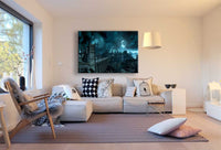 Dark Souls Nacht Schloss Leinwandbild AK Art Studio Wanddeko Wandbild Kunstdruck