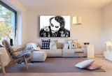 Joker Schwarz-Weiss Leinwandbild AK ART Wanddeko Wandbild
