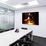 Mortal Combat Skelett AK Art Bilder Premium Made in Germany Top Leinwandbilder