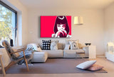 Pulp Fiction Mia Wallace AK Art Bilder| Premium Kunstdruck Leinwandbilder XXL