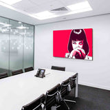 Pulp Fiction Mia Wallace AK Art Bilder| Premium Kunstdruck Leinwandbilder XXL