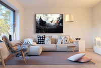 Krieg War Leinwandbild AK Art Bilder Mehrfarbig Wandbild Wanddeko Kunstdruck XXL