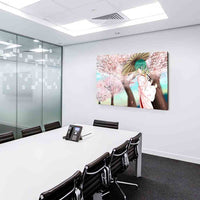 Vocaloid Hatsune Miku Kimono Sakura Leinwandbild AK Art Bilder Mehrfarbig XXL