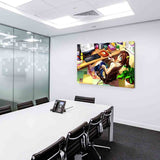 Vocaloid Yomi Yasou Leinwandbild AK Art Bilder Mehrfarbig Wandbild Premim XXL