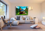 Mascha und der Bär Angeln Leinwandbild AK Art Studio Wanddeko Wandbild TOP XXL