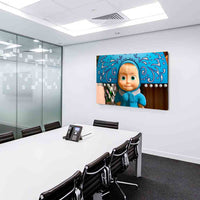 Mascha und der Bär Weihnachten Leinwandbild AK Art Studio Wanddeko Wandbild XXL