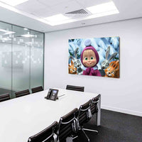 Mascha und der Bär Hasen Kaninchen Leinwandbild AK Art Studio Wanddeko Wandbild