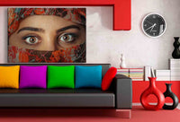 Orientalische Frau Leinwandbild AK ART Kunstdruck Wandbild Wanddeko TOP XXL