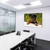 Rottweiler Welpe Leinwandbild AK Art Bilder Wanddeko Wandbild Kunstdruck Top XXL
