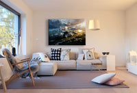 Schalchtfeld Panzer Schiff Leinwandbild AK Art Bilder Wanddeko Wandbild TOP XXL
