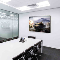 Panzerschlacht Leinwandbild AK Art Bilder Wanddeko Wandbild Premium Kunstdruck