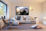 Panzerschlacht Leinwandbild AK Art Bilder Wanddeko Wandbild Premium Kunstdruck