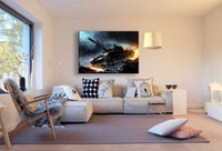 Panzer Krieg Schlacht Leinwandbild AK Art Bilder Wanddeko Wandbild Kunstdruck