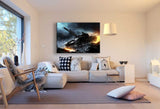 Panzer Krieg Schlacht Leinwandbild AK Art Bilder Wanddeko Wandbild Kunstdruck