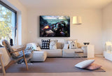 Stalker Krieg Leinwandbild AK Art Bilder Wanddeko Wandbild Premium Kunstdruck