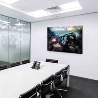 Stalker Krieg Leinwandbild AK Art Bilder Wanddeko Wandbild Premium Kunstdruck