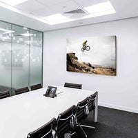 Mountain-Bike Extrem Sport Leinwandbild AK Art Bilder Wanddeko Wandbild TOP XXL