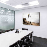 Mountain-Bike Extrem Sport Leinwandbild AK Art Bilder Wanddeko Wandbild TOP XXL