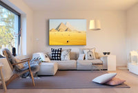 Pyramiden Wüste Leinwandbild AK Art Bilder Wanddeko Wandbild Premium Kunstdruck