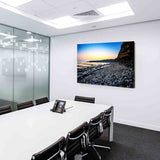 Stein Strand Meer Leinwandbild AK Art Bilder Wanddeko Wandbild Kunstdruck XXL