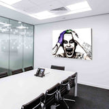 Verrückter Joker Leinwandbild AK ART Wanddeko Wandbild FANART Kunstdruck TOPXXL