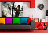 Tomb Raider Bogen Leinwandbild AK Art Bilder Wanddeko Wandbild Kunstdruck XXL