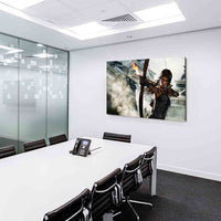 Tomb Raider Bogen Leinwandbild AK Art Bilder Wanddeko Wandbild Kunstdruck XXL