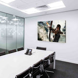 Tomb Raider Bogen Leinwandbild AK Art Bilder Wanddeko Wandbild Kunstdruck XXL
