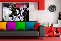 Zelda Kampf Leinwandbild LaraArt Studio Wanddeko Wandbild