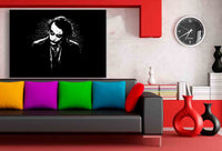 Batman Joker Heath Ledger Leinwand AK ART Bilder Kunstdruck Schwarz Kunstdruck