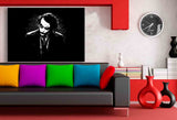 Batman Joker Heath Ledger Leinwand AK ART Bilder Kunstdruck Schwarz Kunstdruck