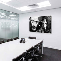 Leon der Profi Leinwandbild AK ART Kunstdruck Mehrfarbig Wandbild Wanddeko XXL