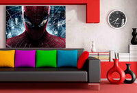 Spiderman Blick Leinwandbild / AK Art Bilder / Mehrfarbig + Kunstdruck Wandbild