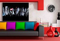 X Men Helden Leinwandbild / AK Art Bilder / Mehrfarbig + Kunstdruck Wandbild XXL