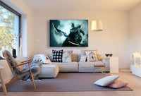 Batman Boomerang Mond Leinwandbild AK Art Bilder Mehrfarbig Kunstdruck Wandbild