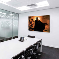 Batman Sonne Fledermaus Leinwandbild / LaraArt Bilder / Mehrfarbig + Kunstdruck