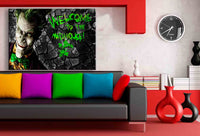 Joker Leinwandbild LaraArt Bilder Mehrfarbig Wandbild FANART TOP WANDDEKO XXL