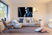 Terminator Leinwandbild LaraArt Bilder Schwarz Weiß Wandbild Kunstdruck Wanddeko