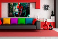 Spider Man Leinwandbild AK Art Bilder Mehrfarbig Wandbild TOP GESCHENK XXL