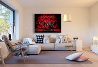 Deadpool Comic Held Leinwandbild AK ART Bilder Kunstdruck Keilrahmen FANART TOP
