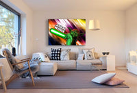 Star Wars Master Yoda Lichtschwert Leinwandbild AK Art Studio Wanddeko Wandbild