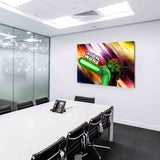 Star Wars Master Yoda Lichtschwert Leinwandbild AK Art Studio Wanddeko Wandbild