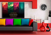 Star Wars The Force Awakens Leinwandbild AK ART Bilder Wanddeko Wandbild Kunst