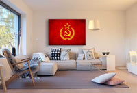 Flagge Sowjetunion Rot Leinwandbild AK Art Bilder Mehrfarbig Wandbild Kunstdruck