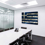 Flagge Griechenland Leinwandbild AK Art Bilder Mehrfarbig Wandbild Kunstdruck