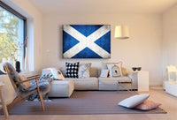 Flagge Schottland Leinwandbild AK Art Bilder Mehrfarbig Kunstdruck Wandbild XXL