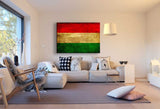 Flagge Ungarn Leinwandbild AK Art Bilder Mehrfarbig Kunstdruck Wandbild XXL